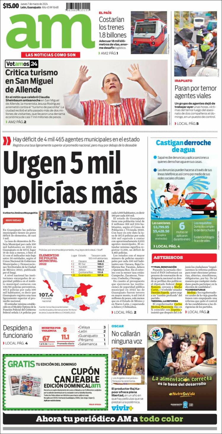 Portada de Al Día A.M. (México)