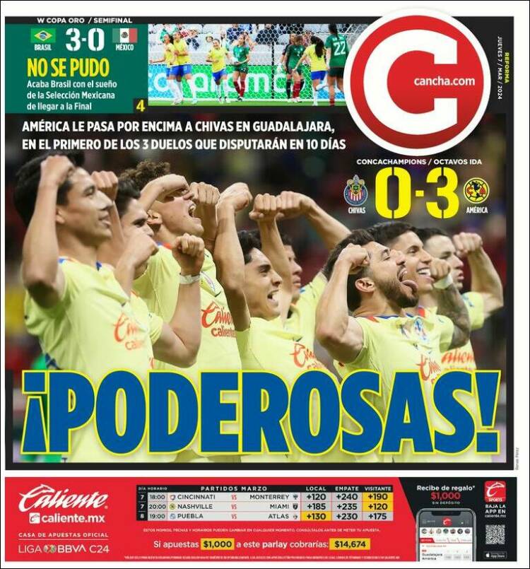 Portada de Cancha (México)