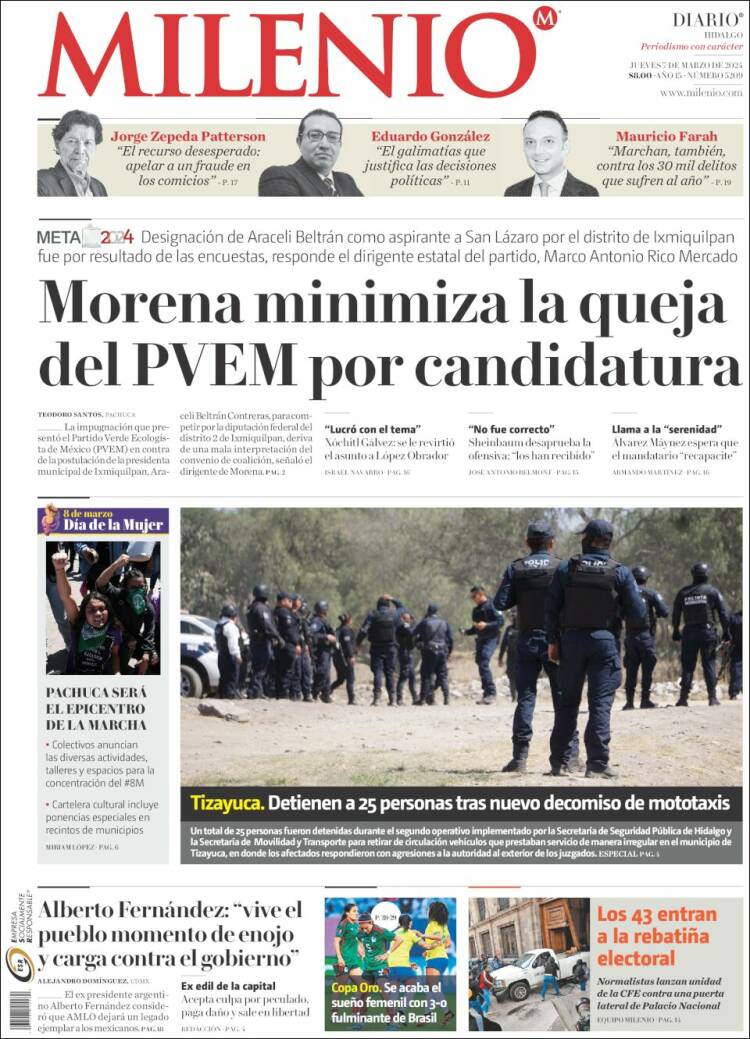 Portada de Milenio de Hidalgo (México)