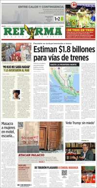 Portada de Reforma (México)