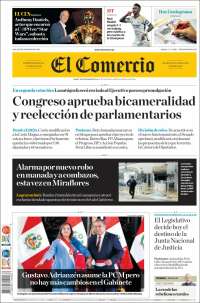 Portada de El Comercio (Perú)