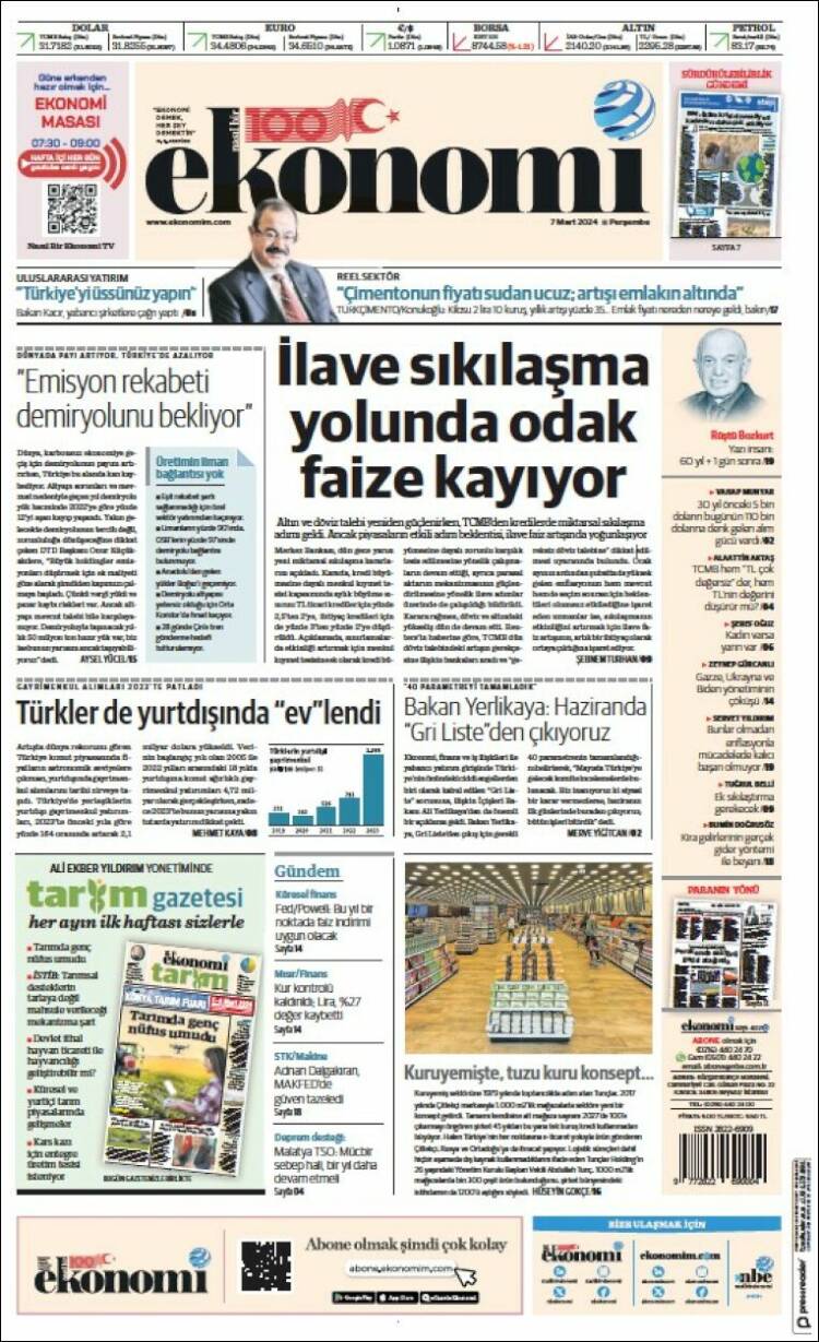 Portada de Dünya (Turqu&iacute;a)