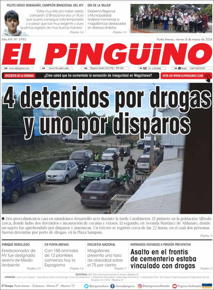 Portada de El Pingüino (Chile)