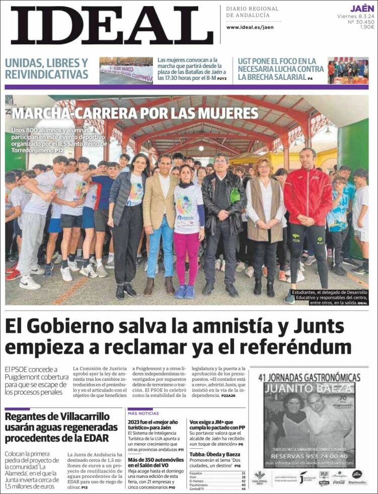 Portada de El Ideal de Jaén (España)