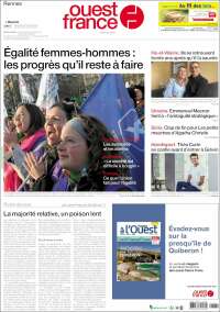 Portada de Ouest France (Francia)