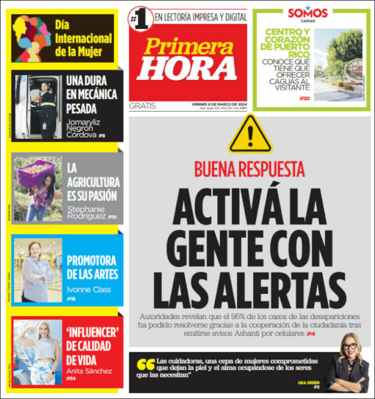 Portada de Primera Hora (Puerto Rico)