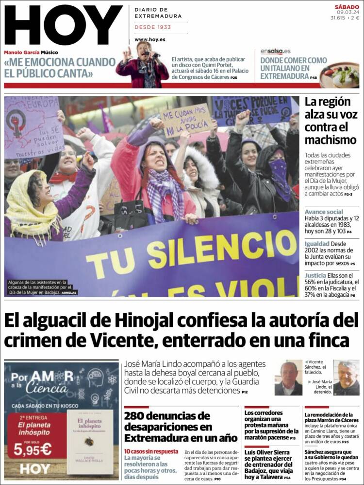 Portada de Hoy - Caceres (Espa&ntilde;a)