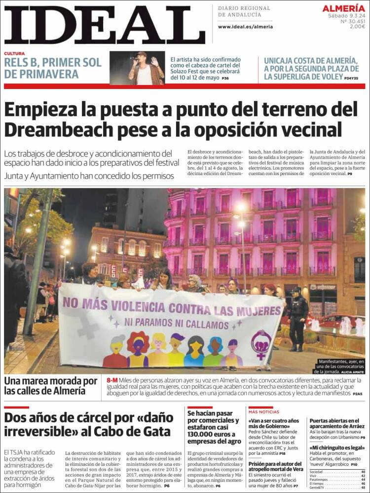 Portada de Ideal Almeria (Espa&ntilde;a)