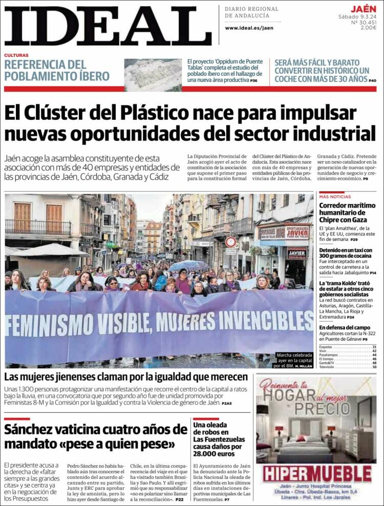 Portada de El Ideal de Jaén (Espa&ntilde;a)