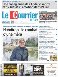 Portada de Le Courrier de l'Ouest (Francia)