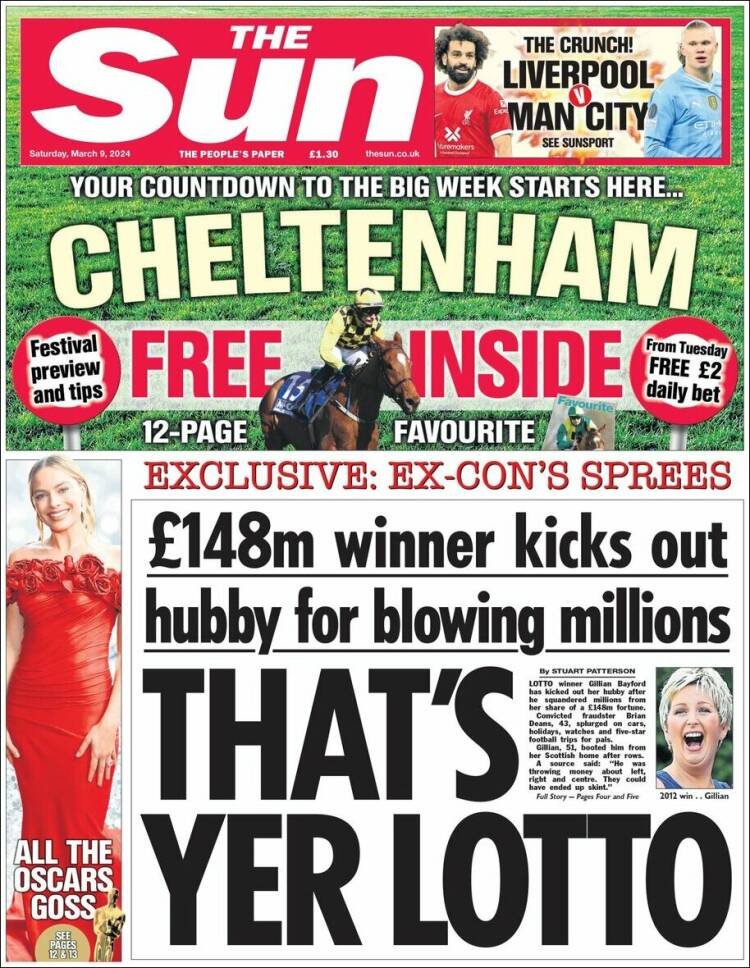Portada de The Sun (Reino Unido)