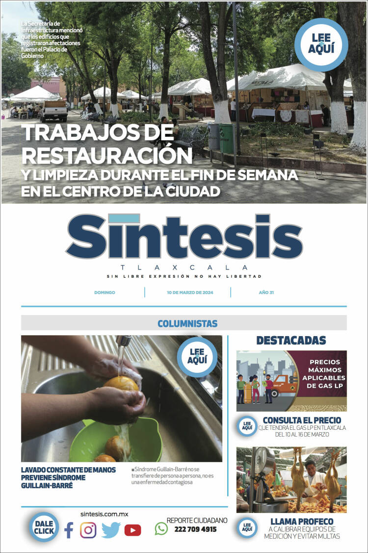 Portada de Síntesis de Tlaxcala (México)