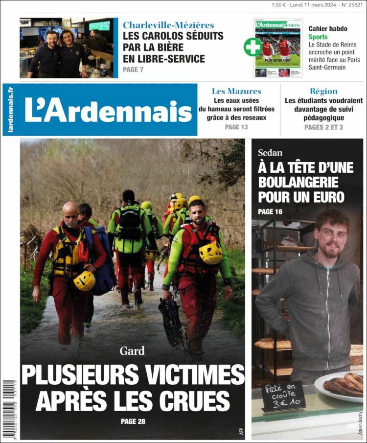 Portada de L'Ardenais (Francia)