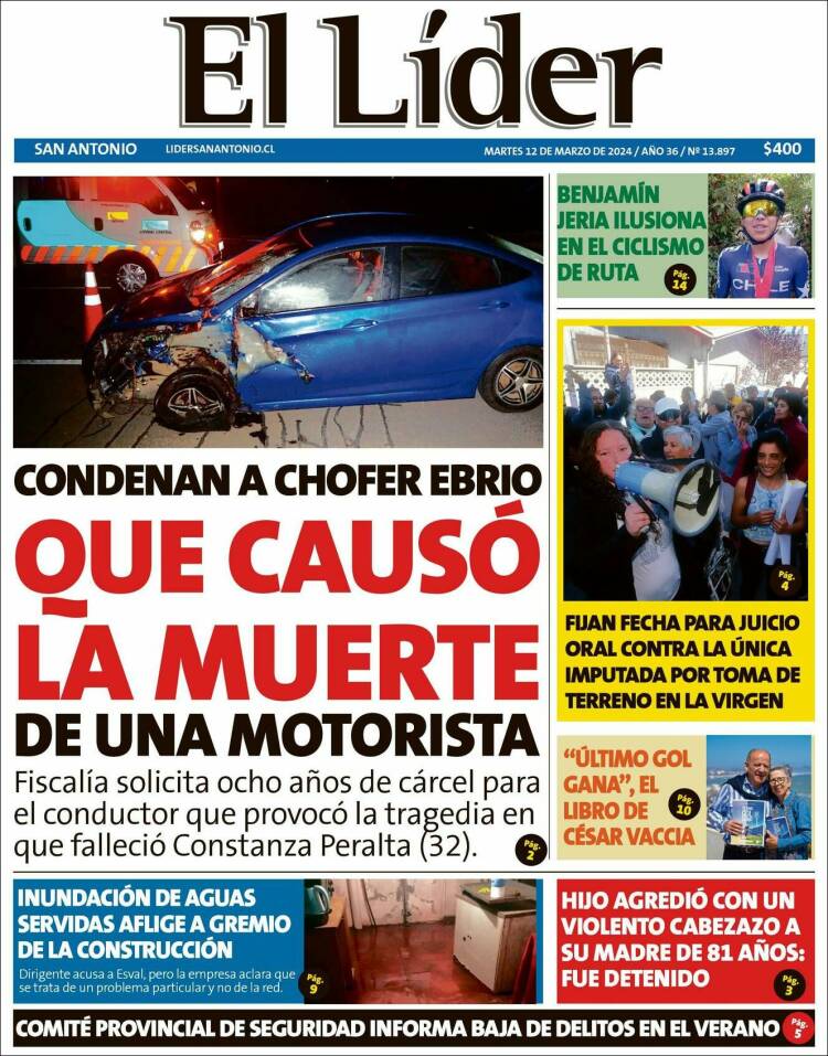 Portada de Lider de San Antonio (Chile)