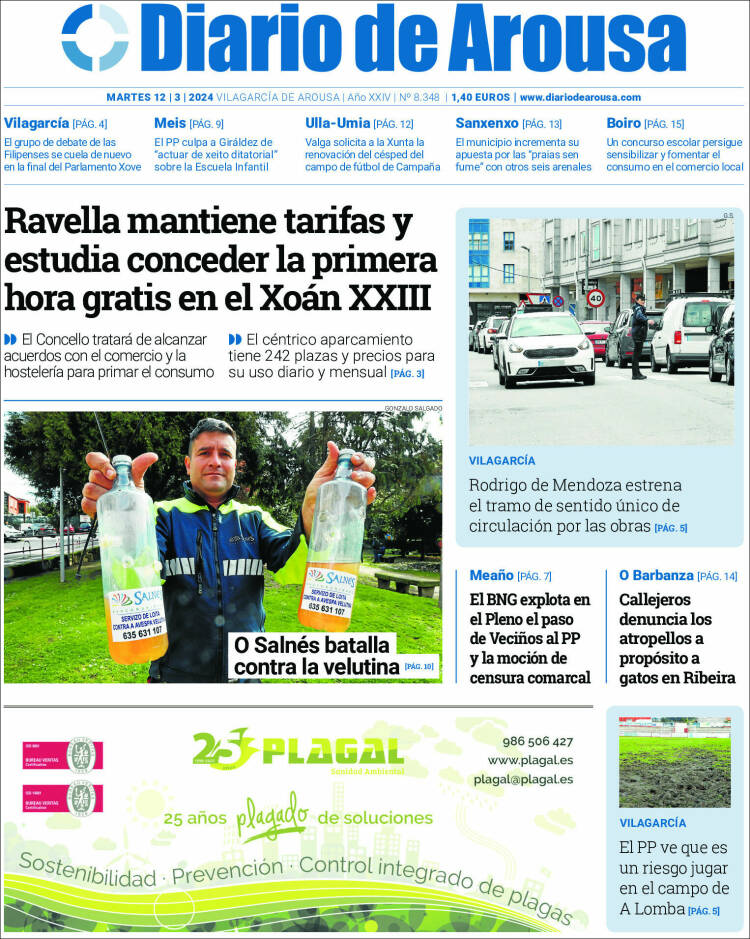 Portada de Diario de Arousa (España)