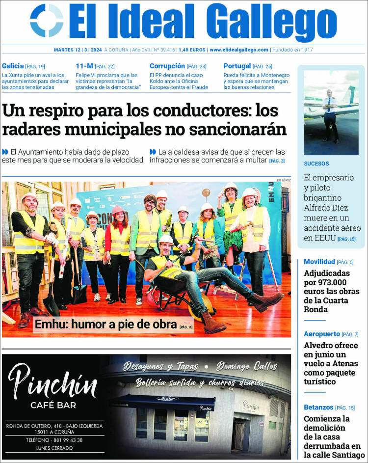 Portada de El Ideal Gallego (Espa&ntilde;a)