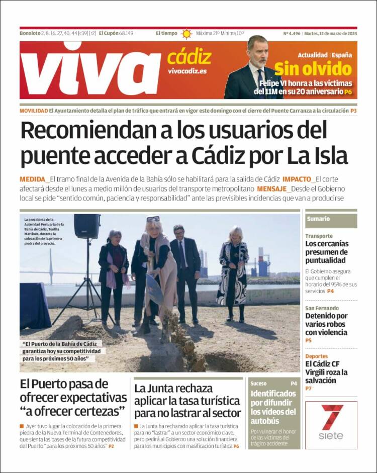 Portada de Información - Cadiz (España)