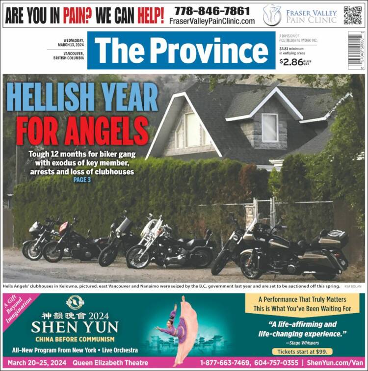 Portada de The Province (Canadá)