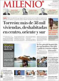 Portada de Milenio - Laguna (México)