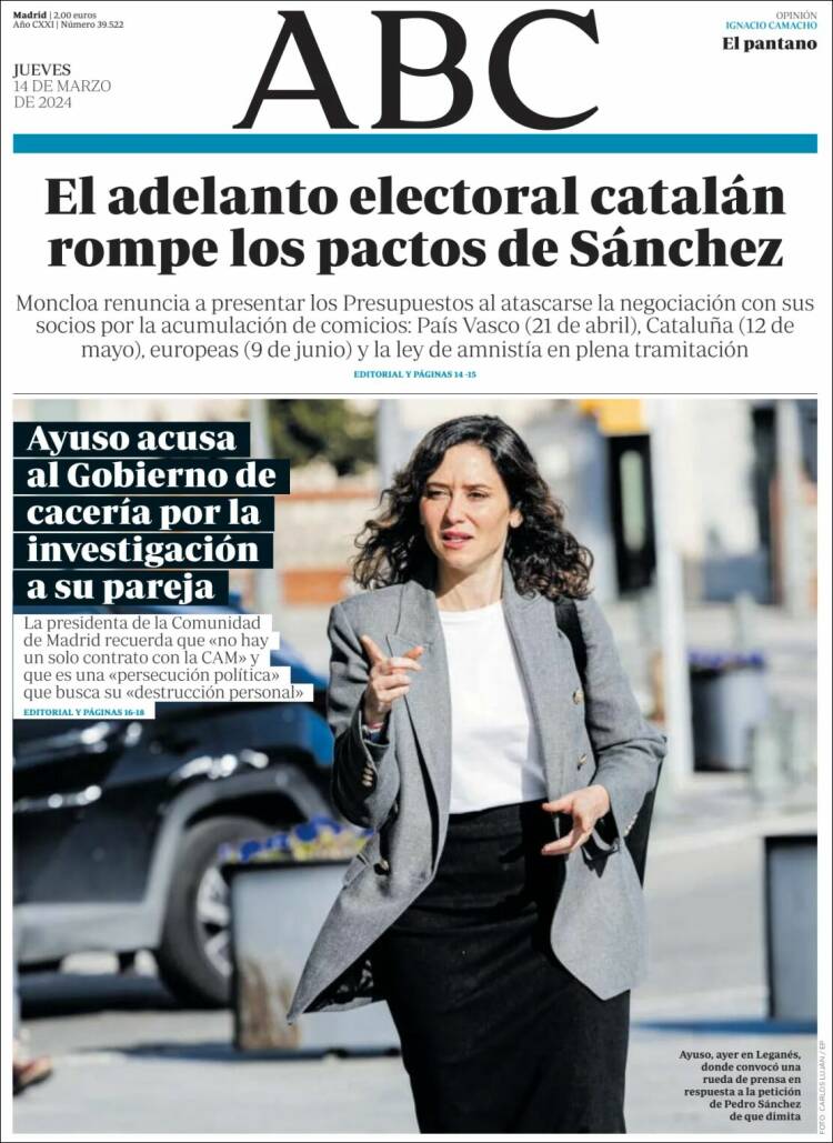 Portada de ABC (España)