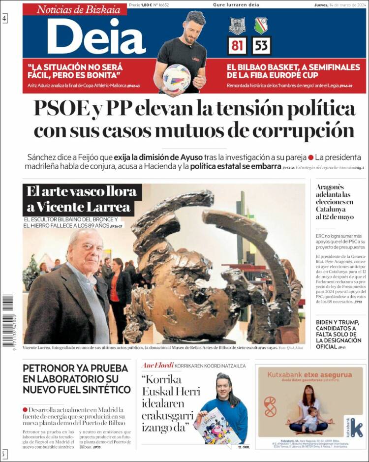 Portada de Deia (España)