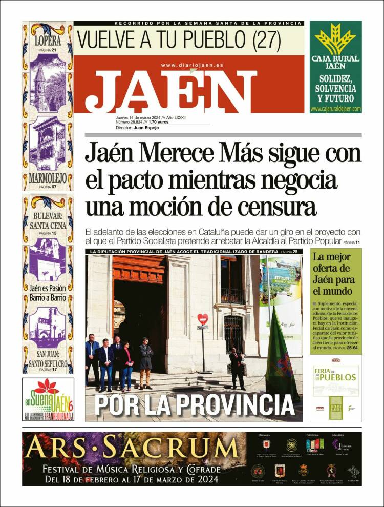 Portada de Diario Jaén (España)