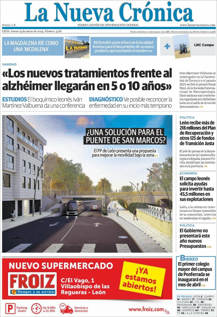 Portada de La Nueva Crónica (España)