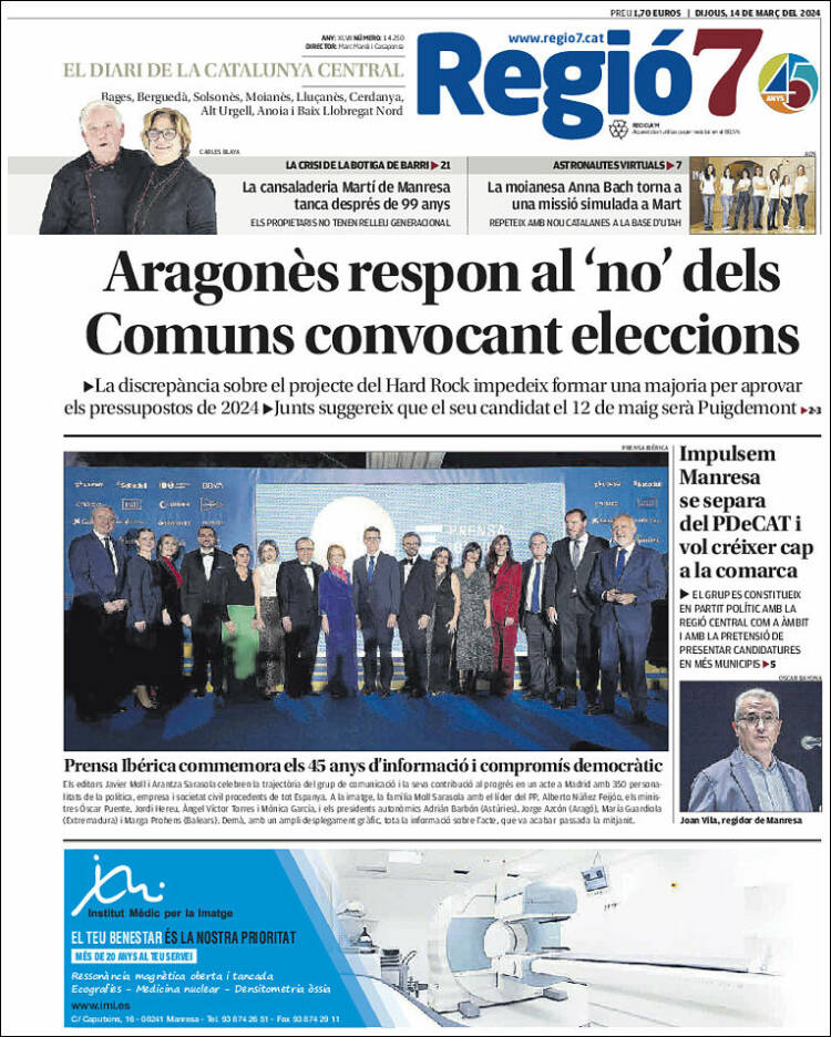 Portada de Regio7 (España)