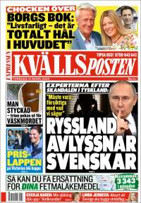 Portada de Kvällsposten (Suecia)