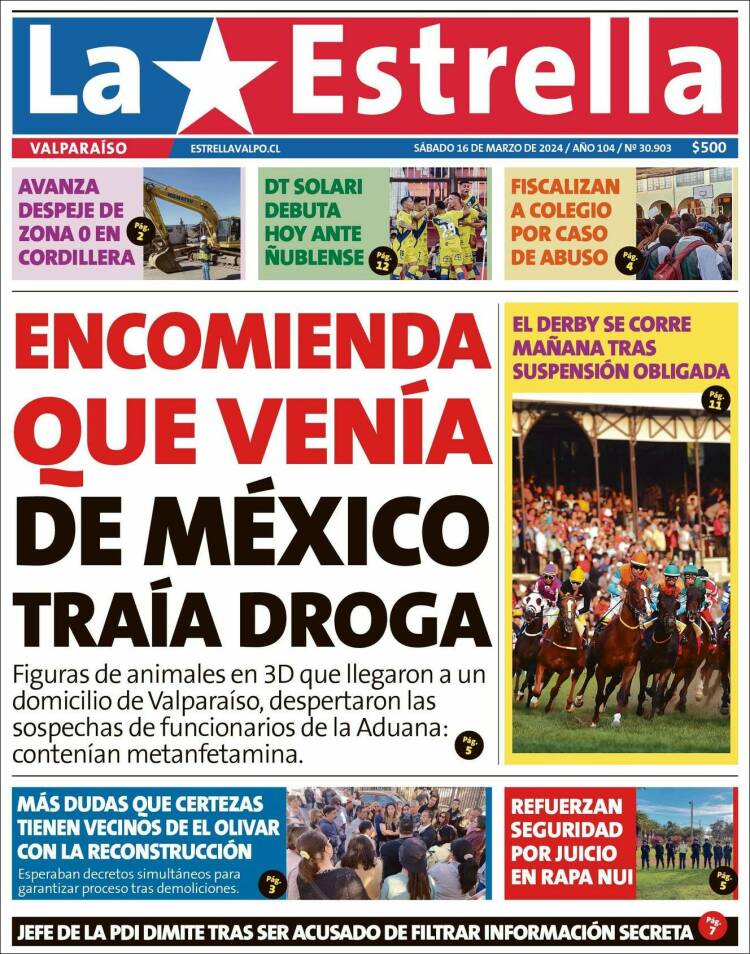 Portada de Estrella de Valparaiso (Chile)