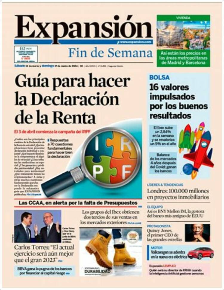 Portada de Expansión (Espa&ntilde;a)