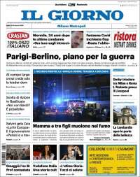 Portada de Il Giorno (Italia)