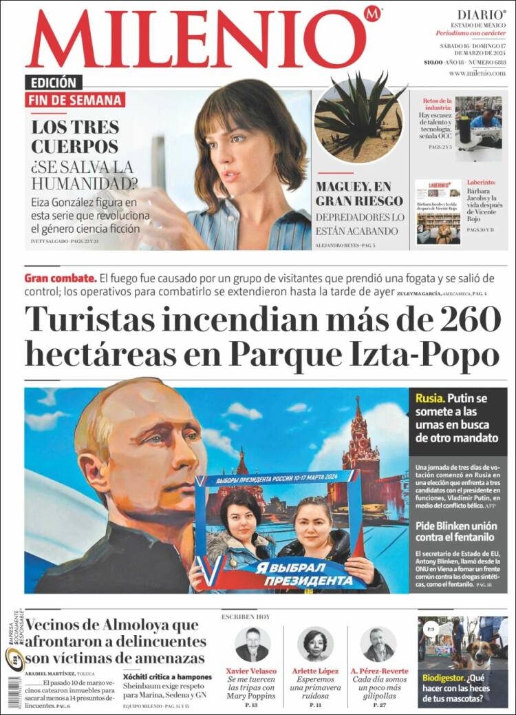Portada de Milenio - Estado de México (M&eacute;xico)