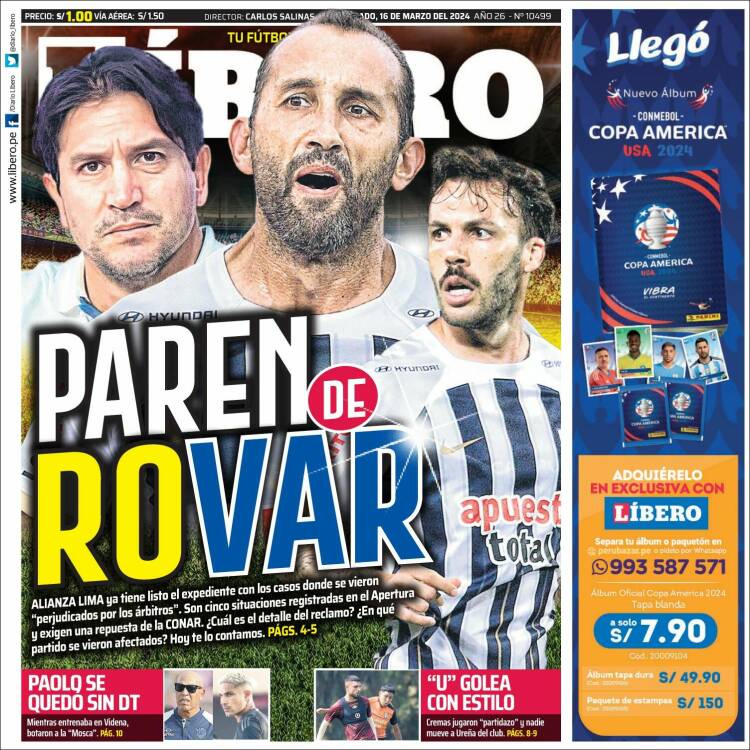 Portada de Líbero (Per&uacute;)