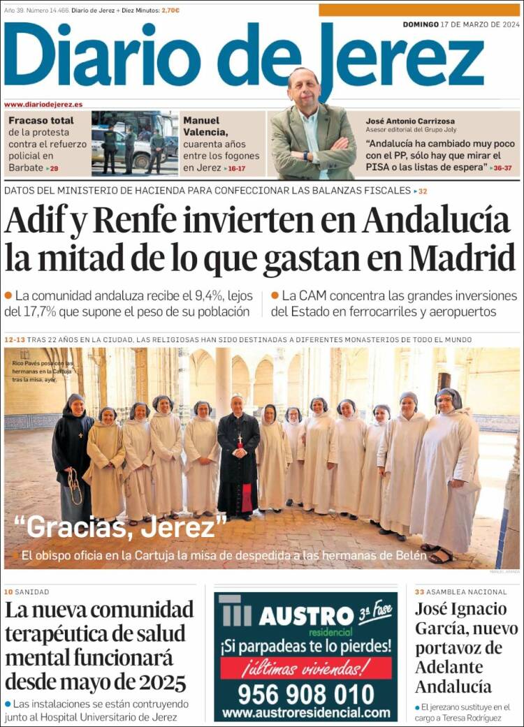 Portada de Diario de Jerez (España)