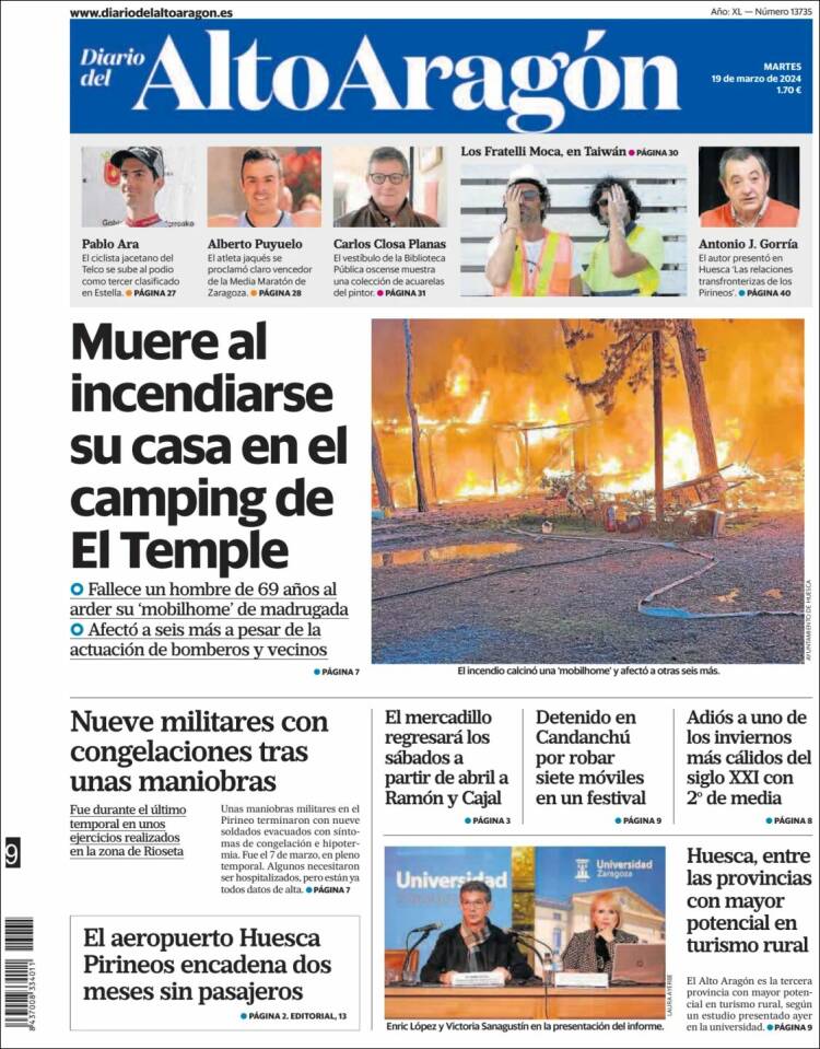 Portada de Diario del AltoAragón (Espa&ntilde;a)