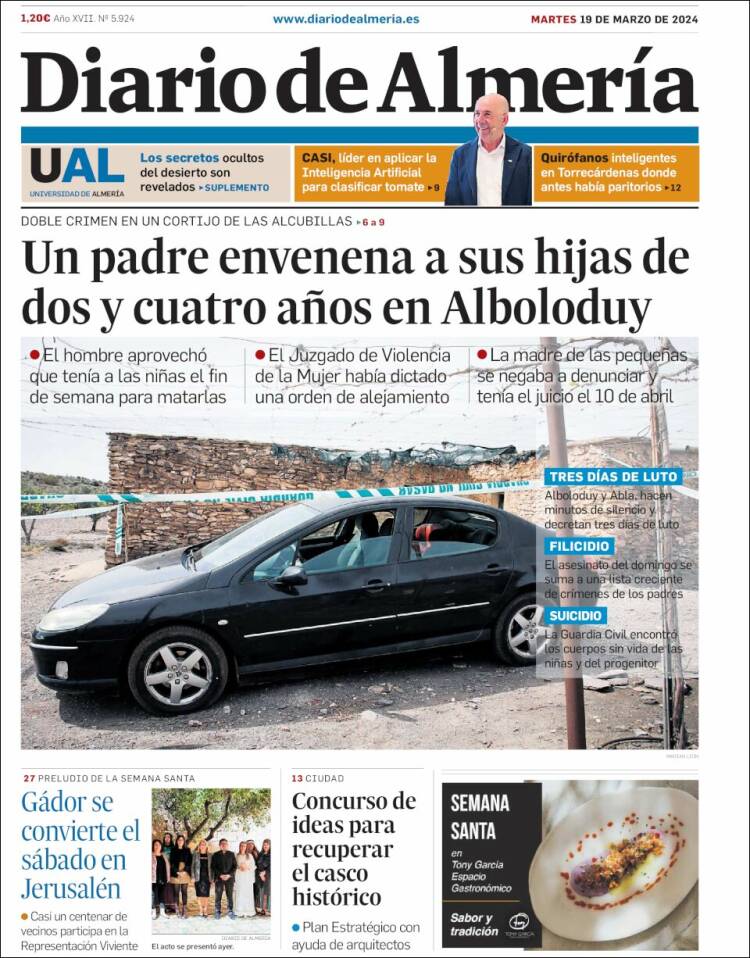 Portada de Diario de Almería (Espa&ntilde;a)