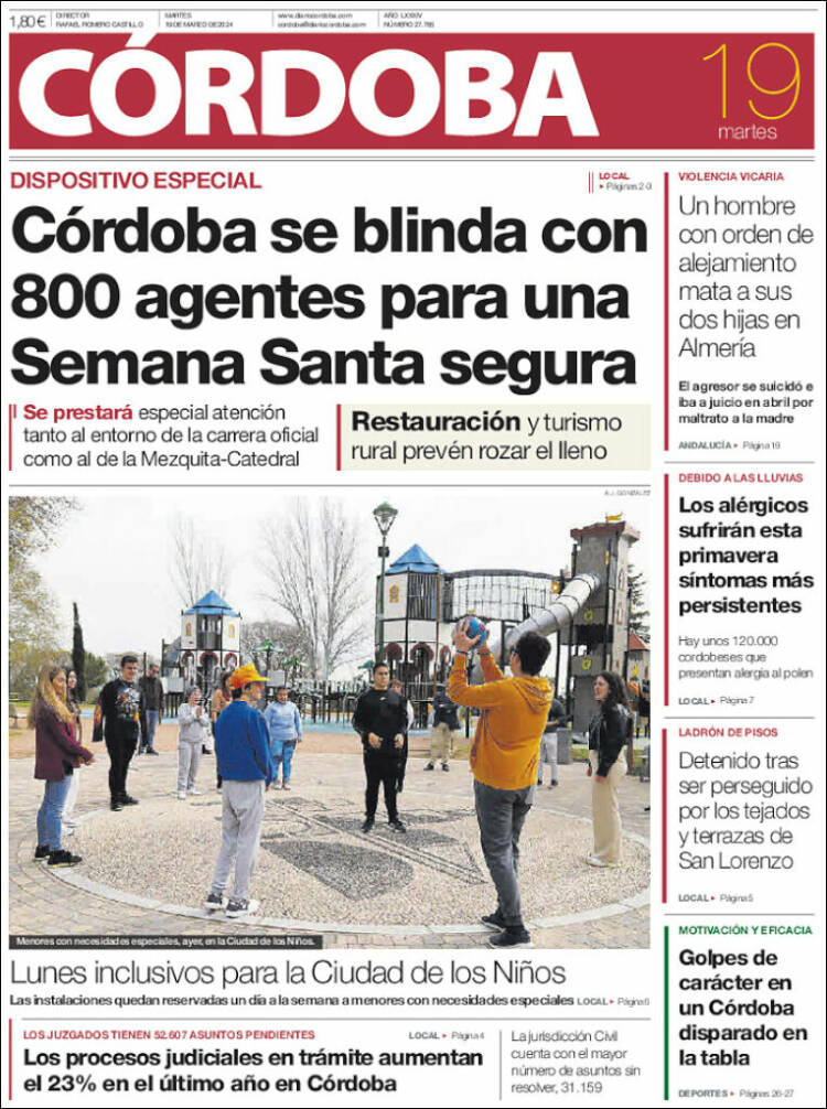 Portada de Diario de Córdoba (Espa&ntilde;a)