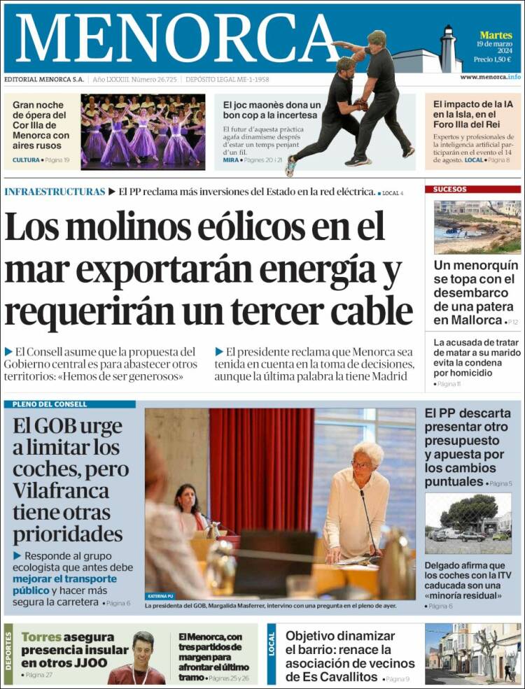 Portada de Menorca - Diario Insular (Espa&ntilde;a)