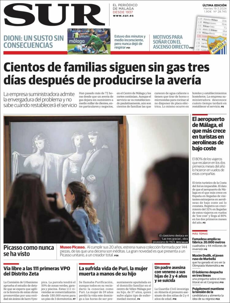 Portada de Diario el Sur (Espa&ntilde;a)