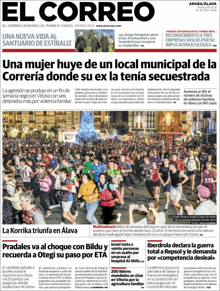 Portada de El Correo - Álava (Espa&ntilde;a)
