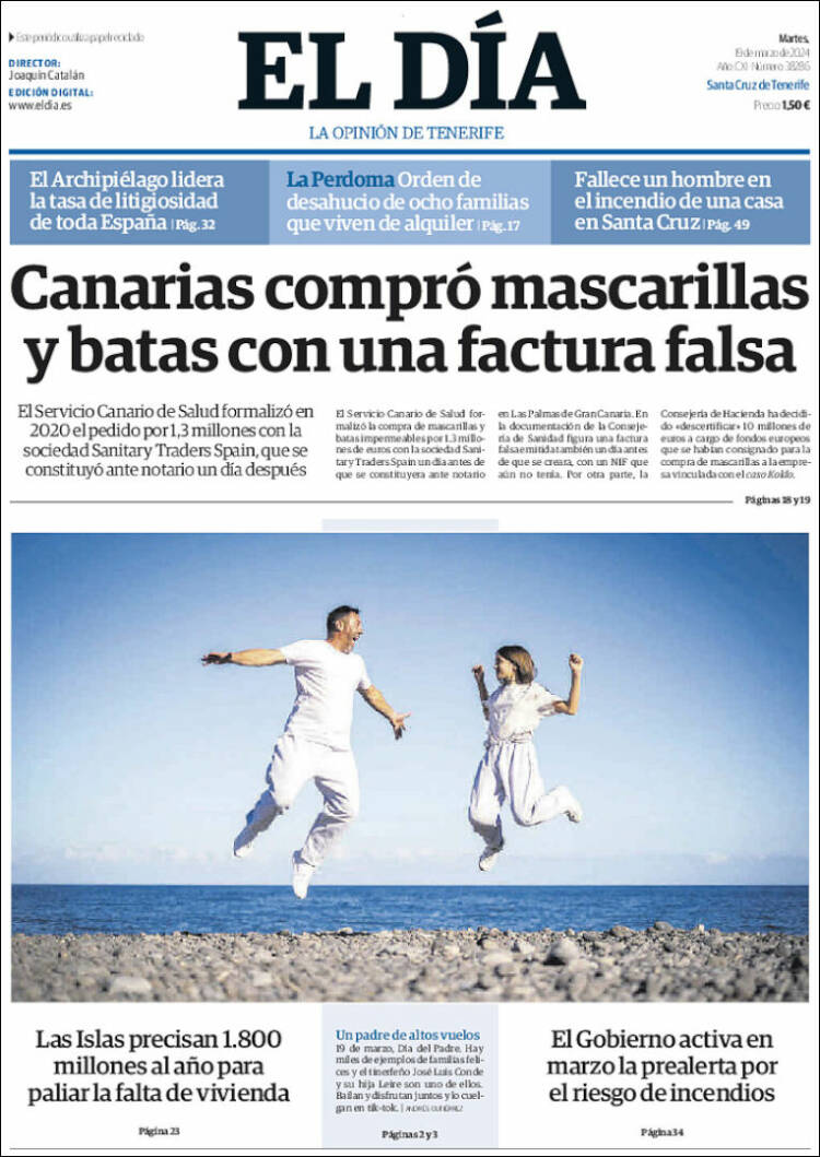 Portada de El Día (Espa&ntilde;a)