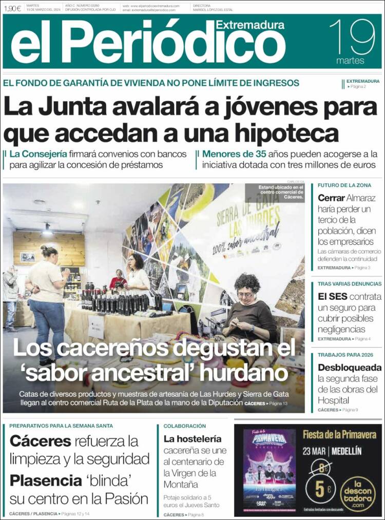 Portada de El Periódico de Extremadura (Espa&ntilde;a)