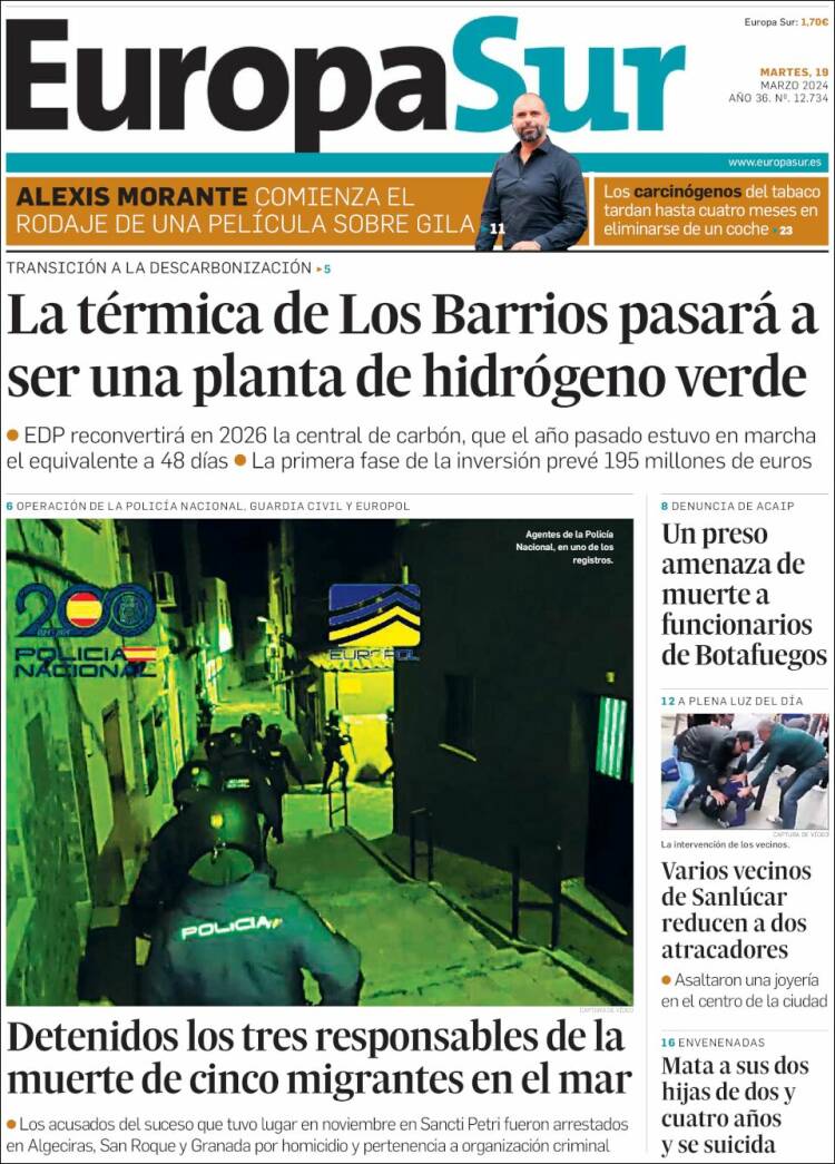 Portada de Europa Sur (Espa&ntilde;a)