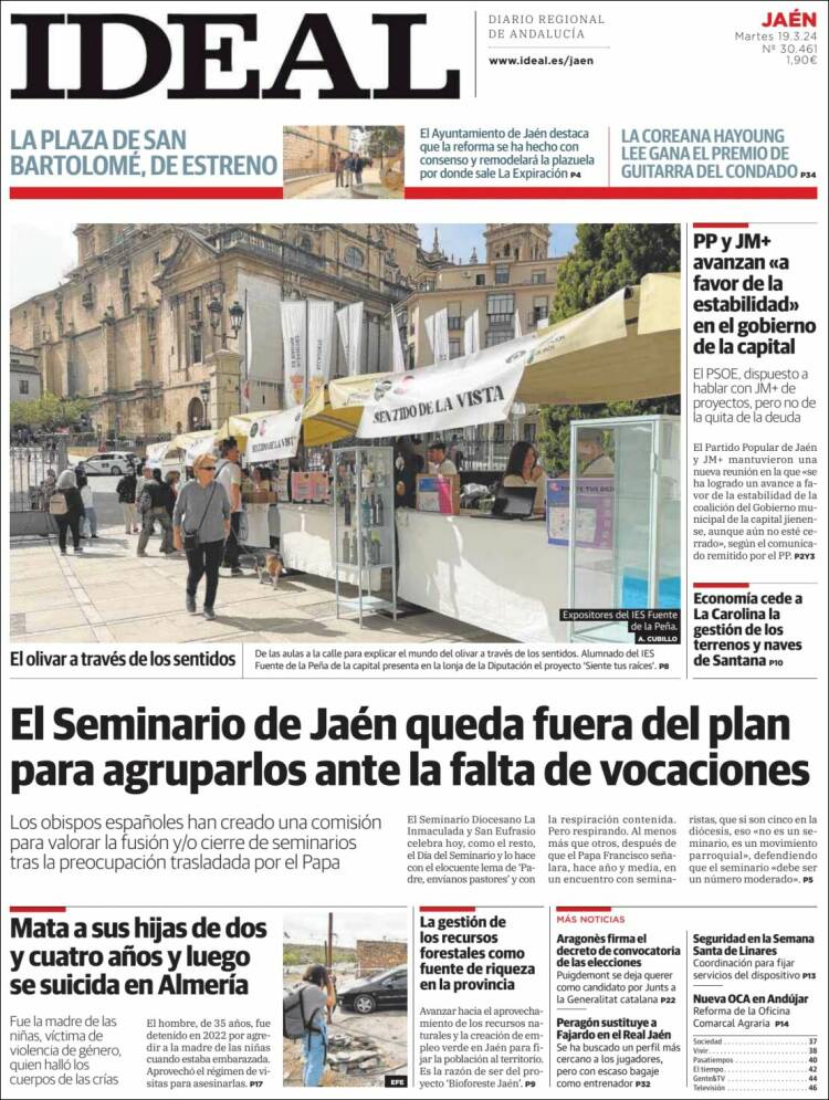 Portada de El Ideal de Jaén (Espa&ntilde;a)