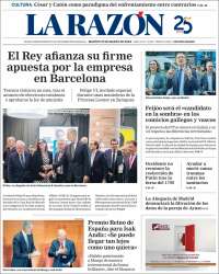 Portada de La Razón (Espagne)