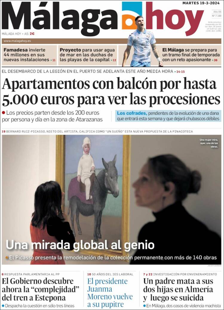 Portada de Málaga Hoy (Espa&ntilde;a)