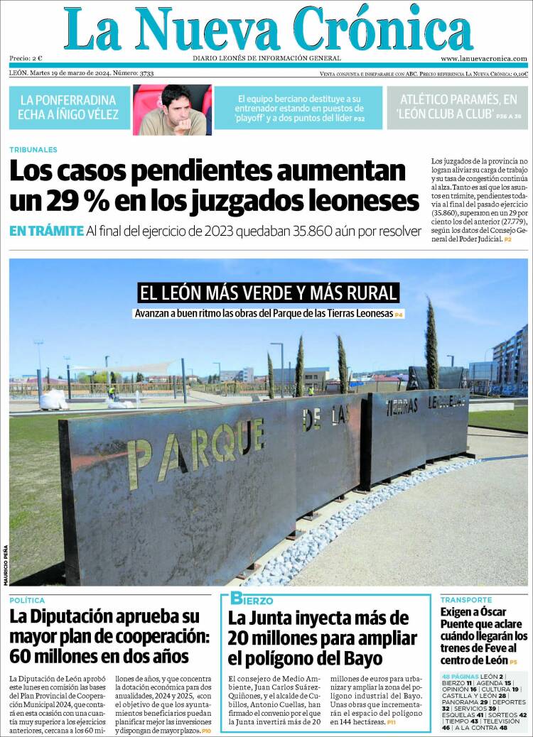 Portada de La Nueva Crónica (Espa&ntilde;a)