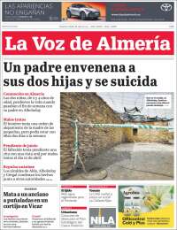 Portada de La Voz de Almería (Espa&ntilde;a)