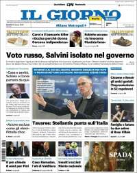 Portada de Il Giorno (Italia)